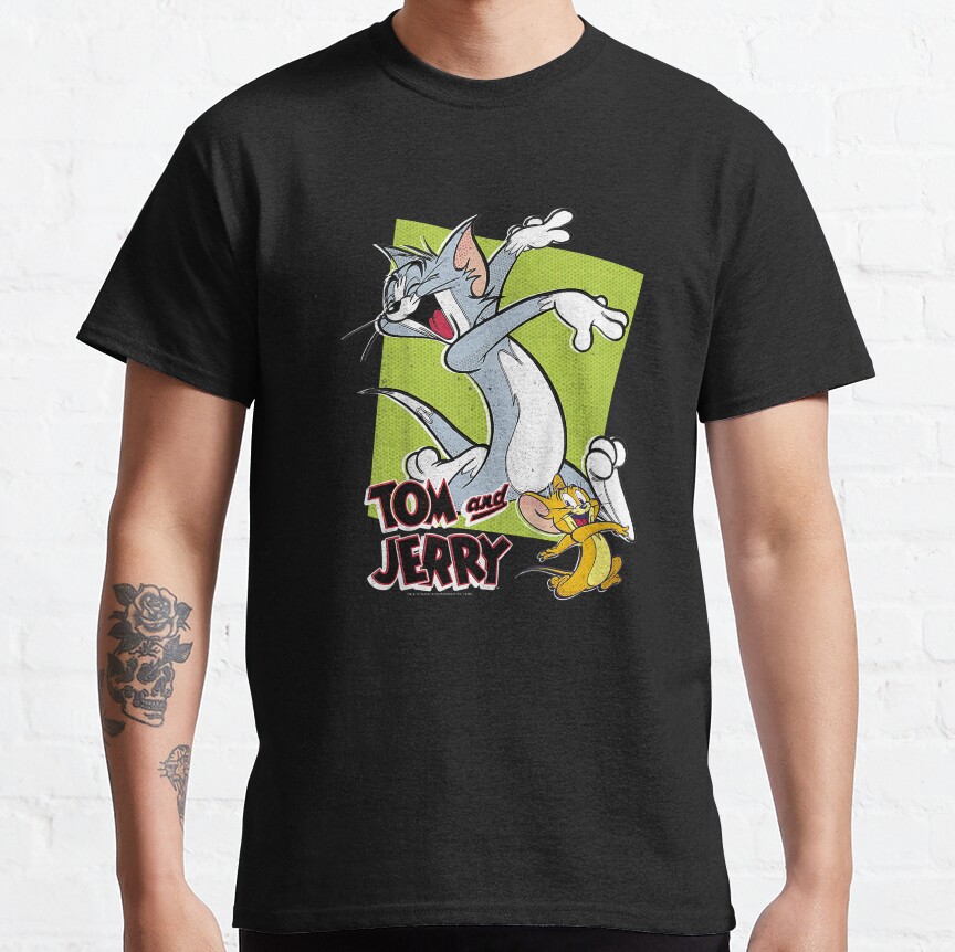 Kids Tom And Retro Style Green Box Portrait T Shirt T-Shirt