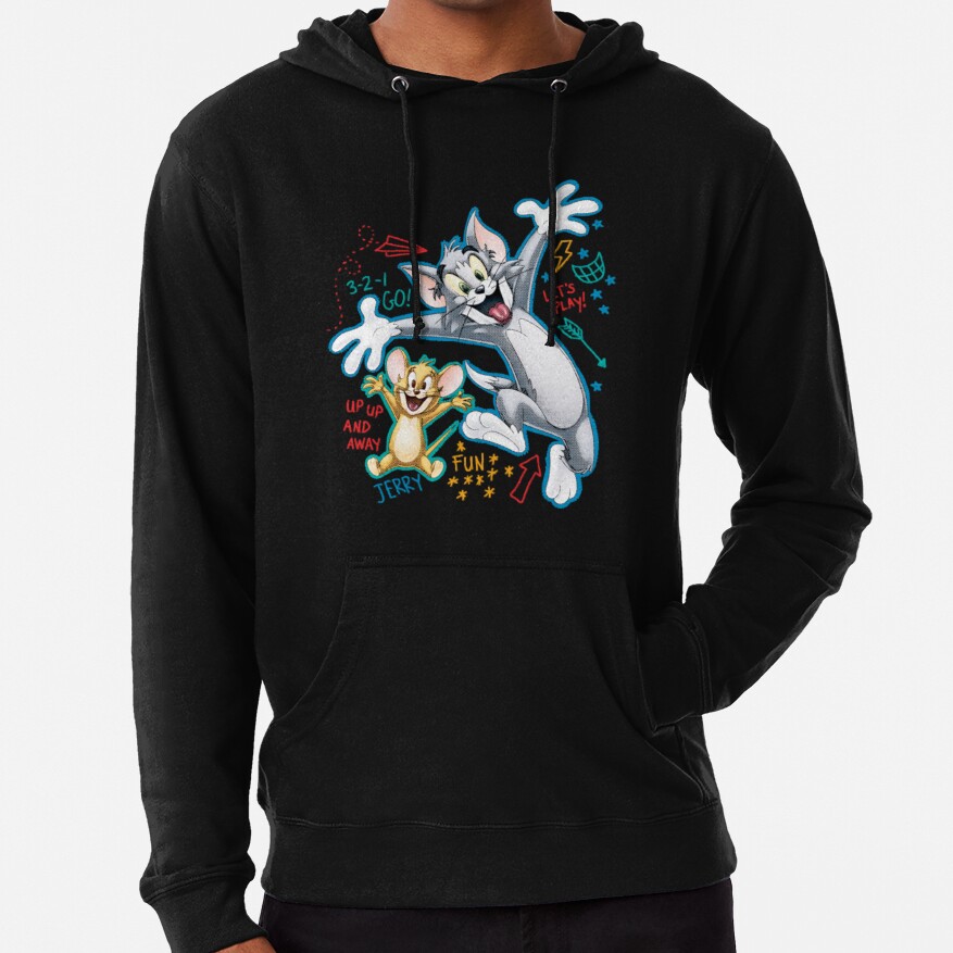 Let S Play Up Up And Away Cat And Mouse Hoodie