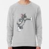 ssrcolightweight sweatshirtmensheather greyfrontsquare productx1000 bgf8f8f8 - Tom And Jerry Merch
