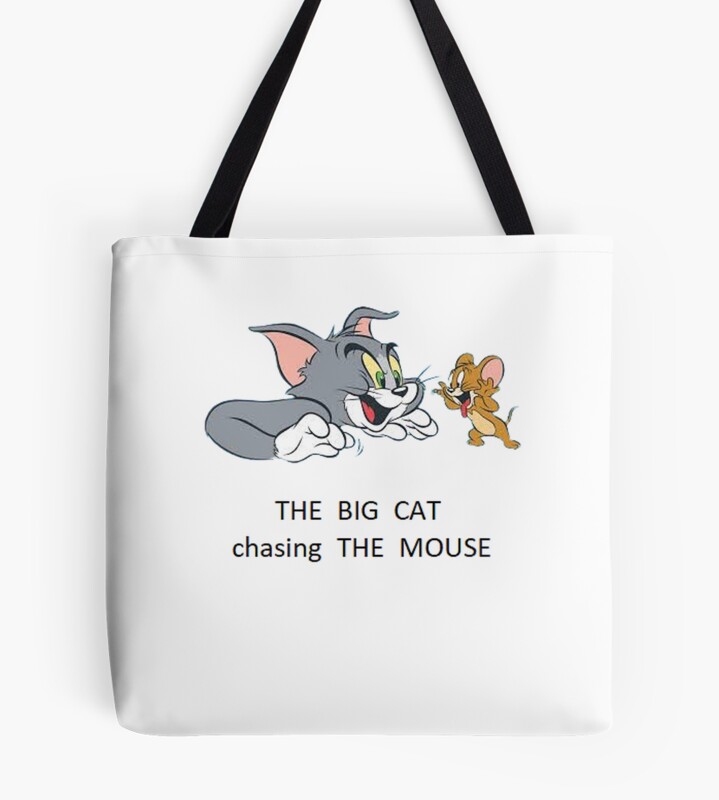 Jerry Chasing Tom Tote Bag