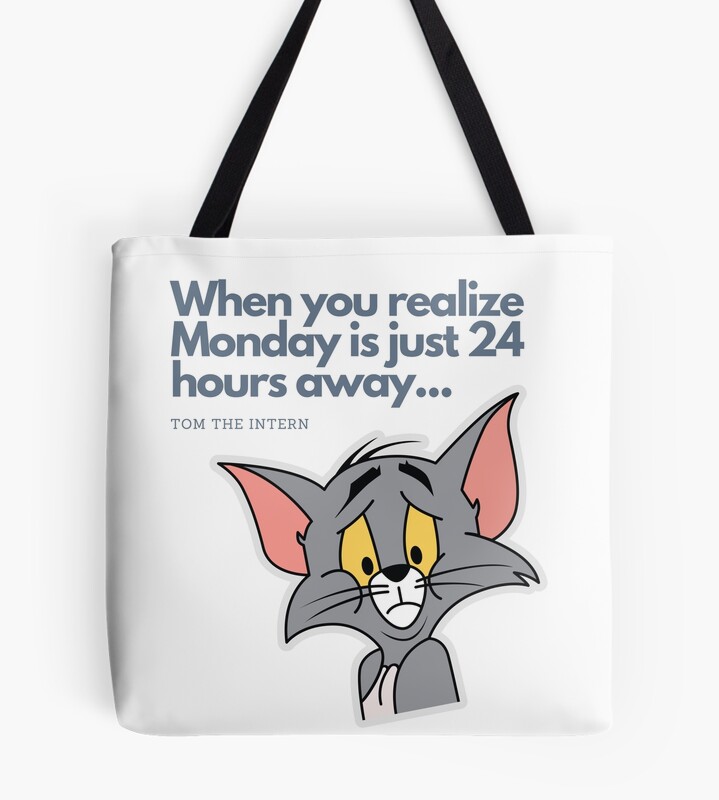 Gen Z Tom The Intern Dreading Monday Tote Bag