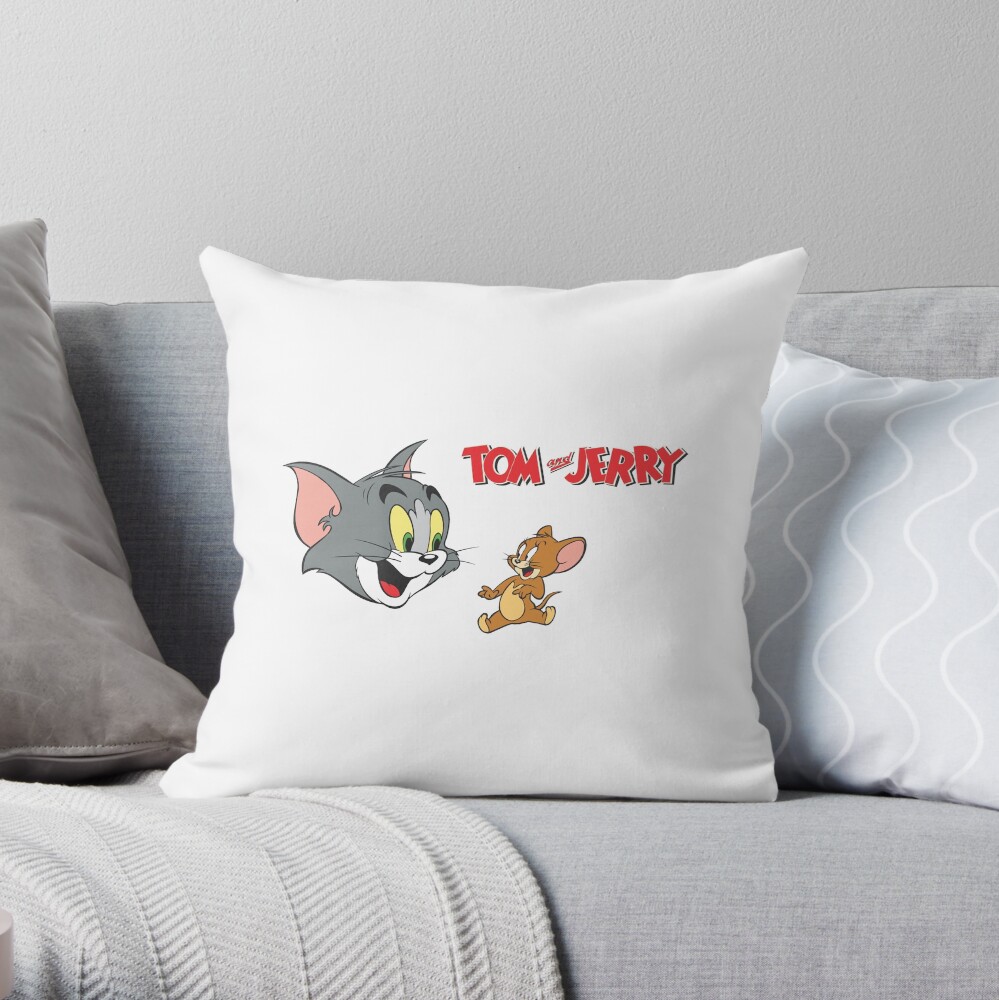 Tom And Jerry Throw Pillow