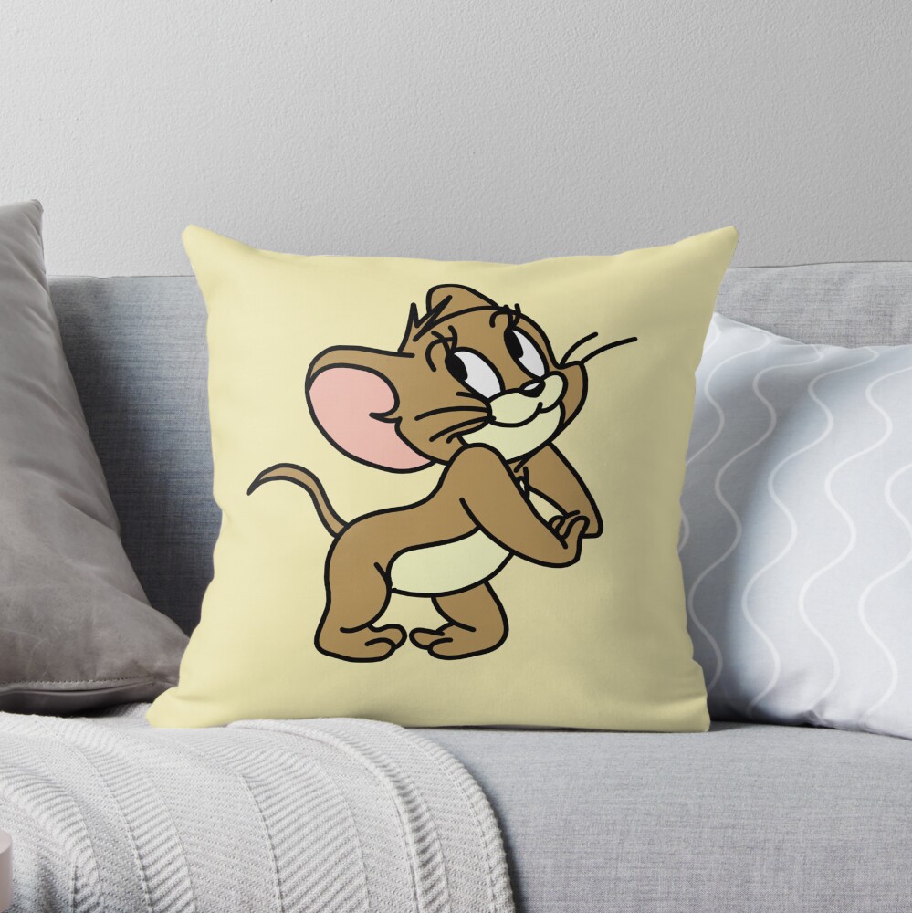 90 S Cartoon Mouse Throw Pillow