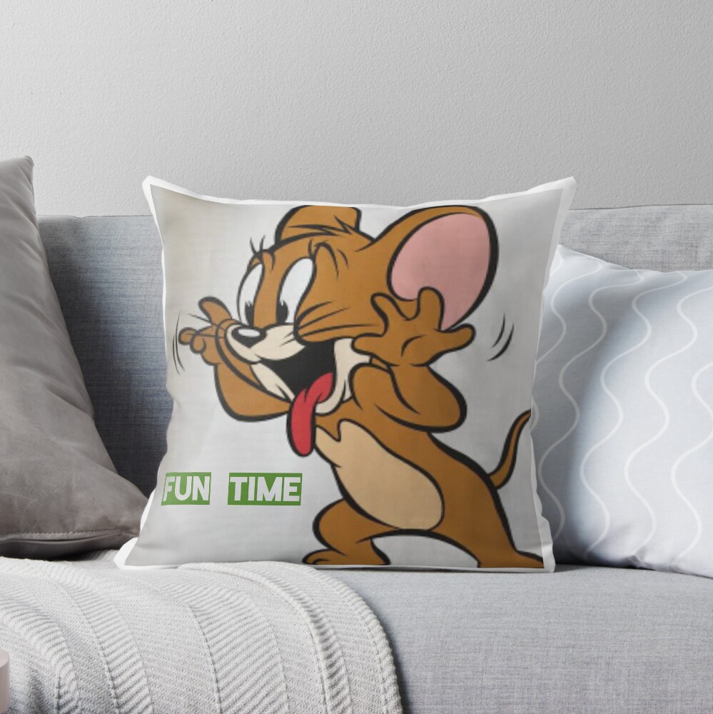 Jerry Fun Time Throw Pillow