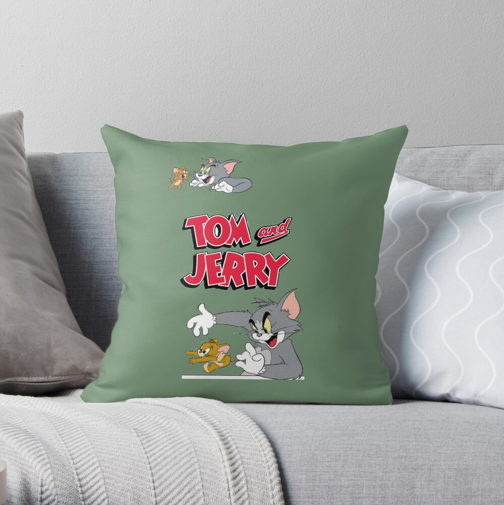 Rat And Cat Throw Pillow