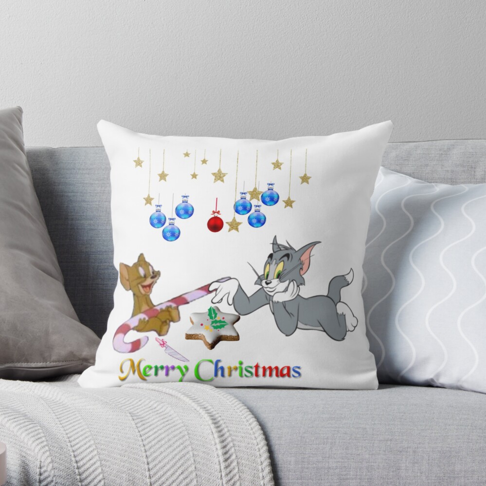 Happy Christmas Throw Pillow